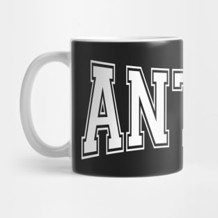 Antifa - Anti-Fascist & Anti-Nationalist White Text Design Mug